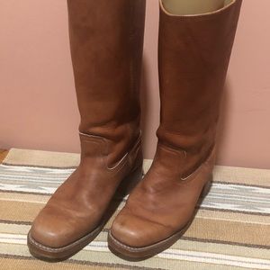 Frye Tall Leather Boots, size 9.5